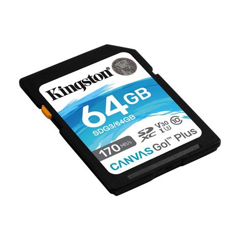 Kingston | Canvas Go! Plus | 64 GB | SD | Flash memory class 10 - 2